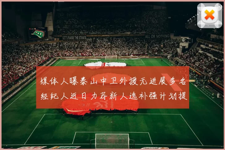 媒体人曝泰山中卫外援无进展多名经纪人近日力荐新人选补强计划提速